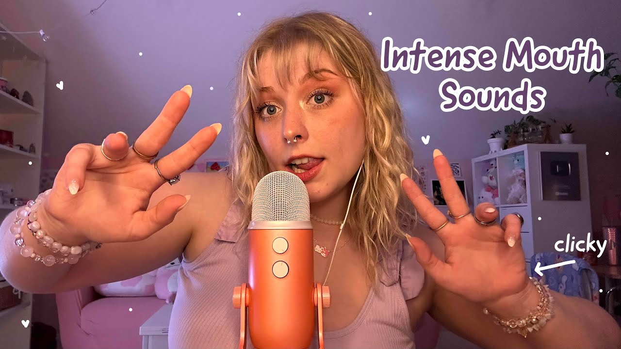 ASMR All Types of Mouth Sounds! Wet and Dry, Teeth Tapping, Plucking, Spit Painting ✨🌙🩷