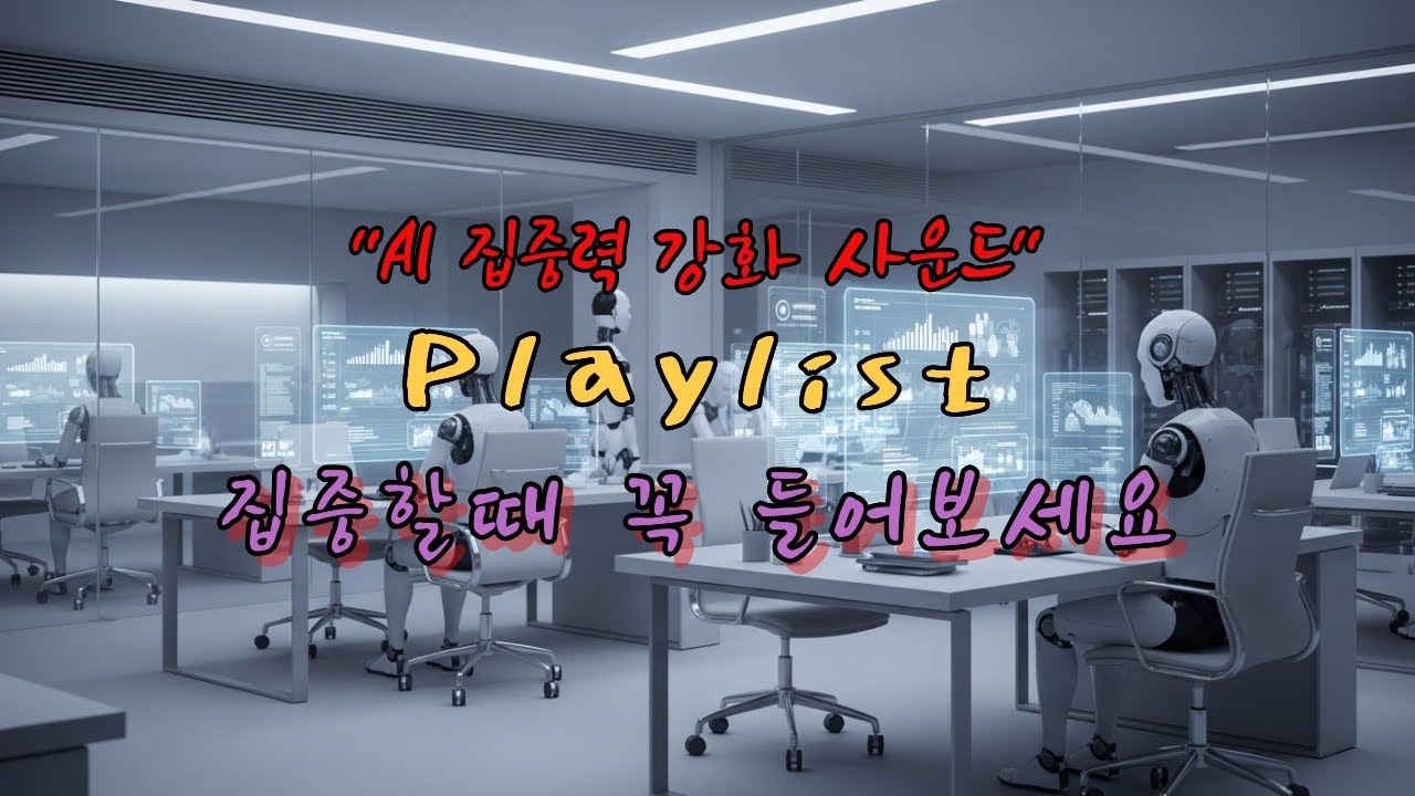 AI 집중력 강화 사운드 | 미래 오피스 ASMR · 화이트 노이즈 · 공부·업무 집중 / #집중력강화 #공부집중 #업무집중 #AI사운드 #미래오피스 #AI집중 / ai연주곡