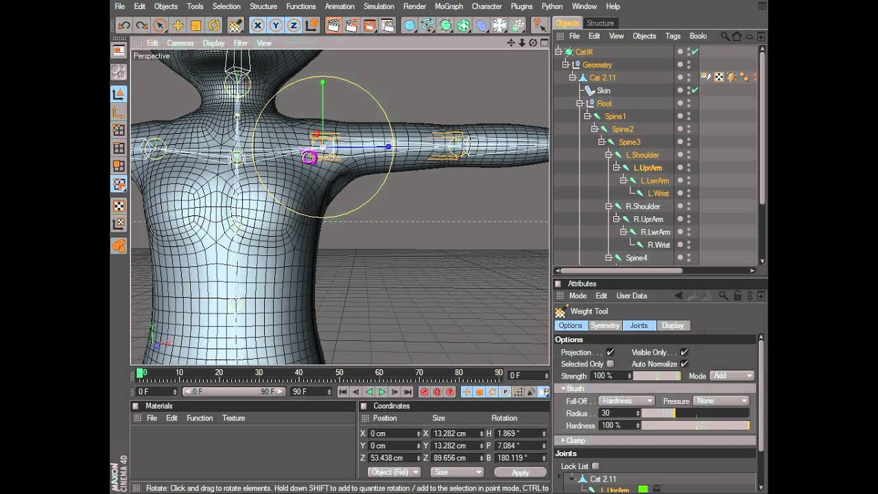 Cinema 4D Rigging 03 - Creating an IK Chain and Controls