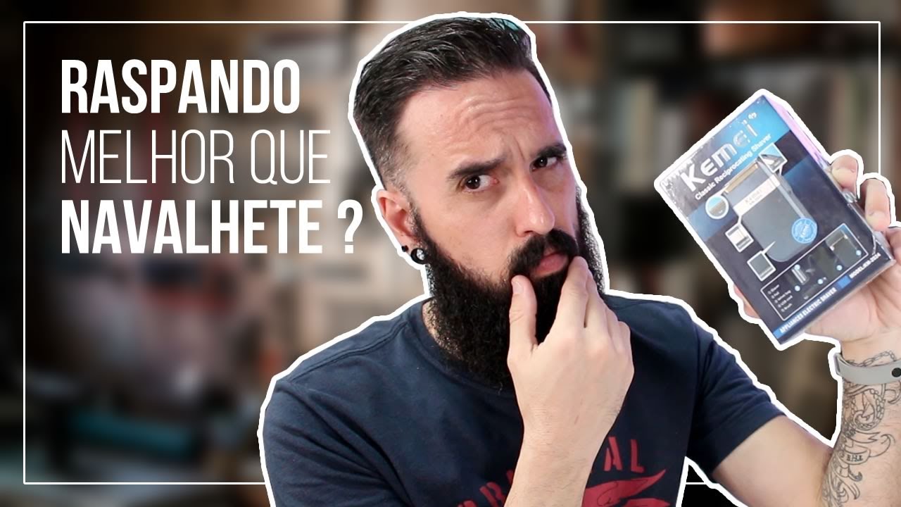 RASPANDO melhor que NAVALHA! | Unboxing Shaver Kemei 2024