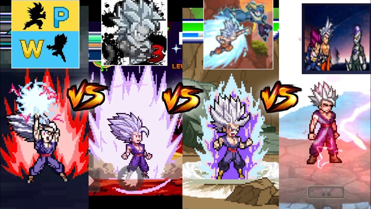 Z Legends 3 vs Power Warriors vs Dragon Legend Z vs DBS Mugen APK Comparison