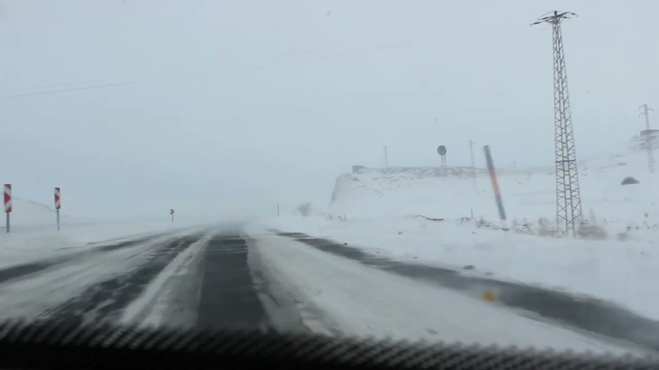 Karlı, Buzlu Yollar, Ardahan - Çıldır Karayolu