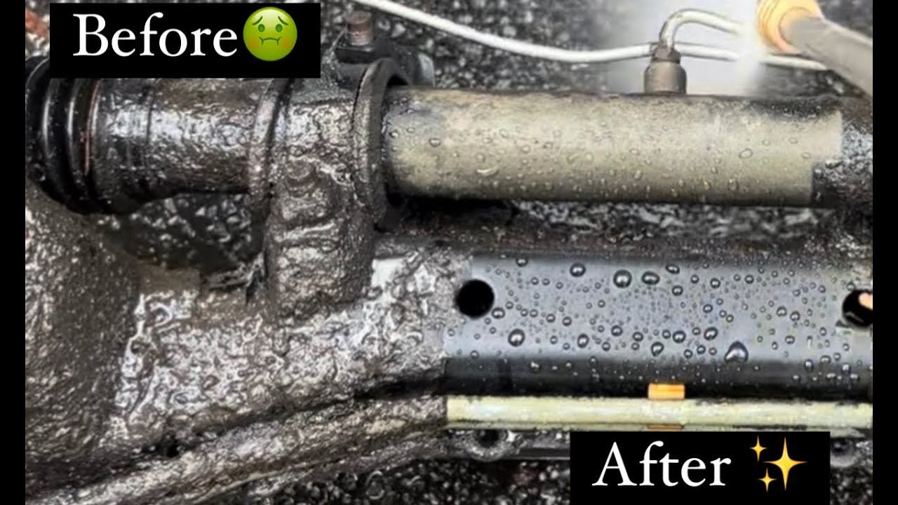 Pressure Washing 30 Year Old Dirt and Grease Off My 240sx! *SATISFYING*
