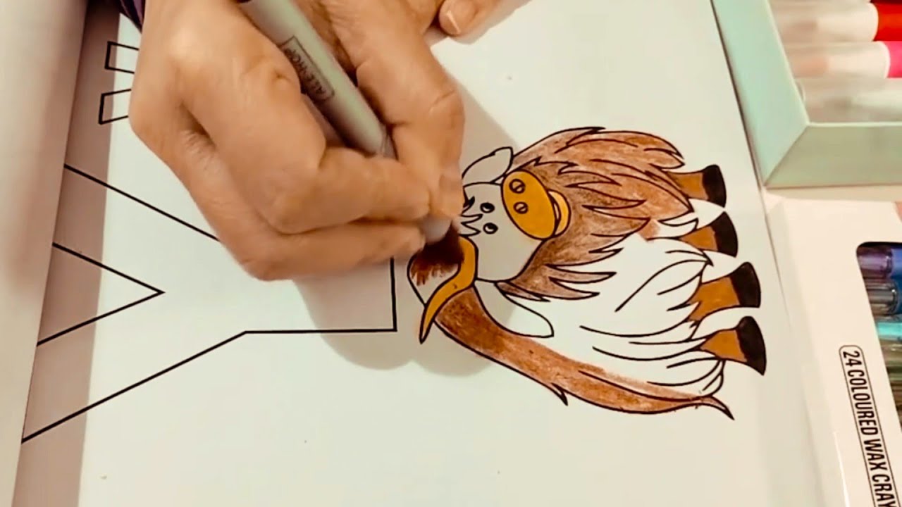 Alfabeto en inglés: Y for Yak #lettery #abecedario #art #yak #alfabeto #ingles #color