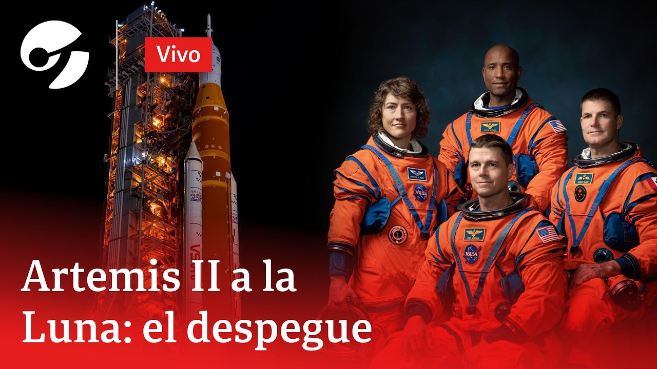 ARTEMIS II: EL LANZAMIENTO DE LA NAVE A LA LUNA en vivo desde la NASA
