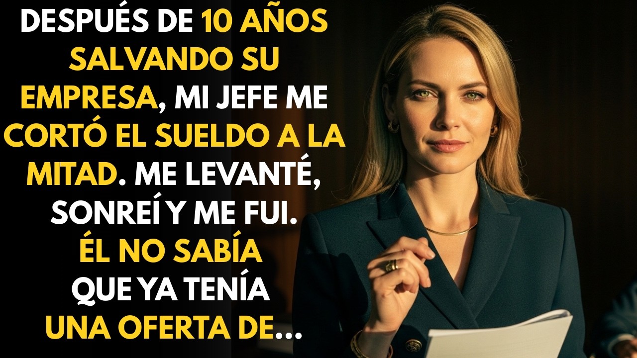 Me cortó el sueldo sonriendo. La vuelta que di después lo dejó mucho mas que sin palabras !