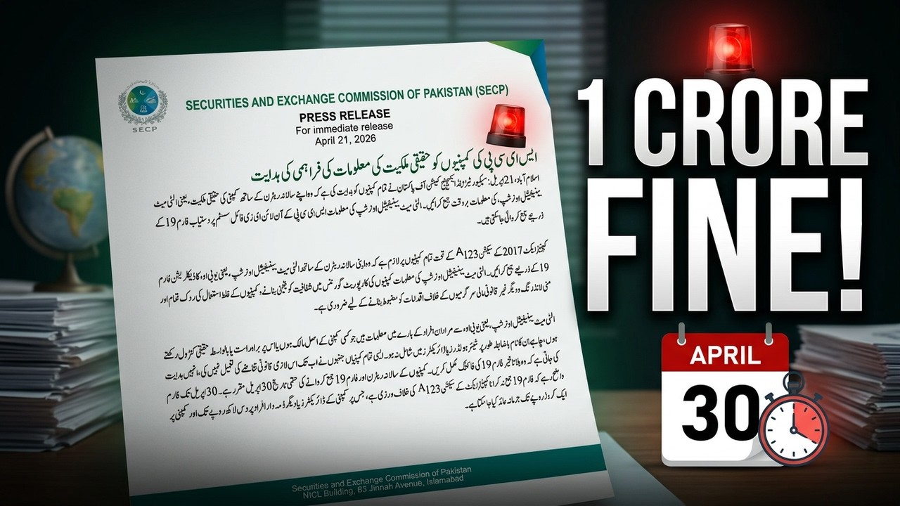 SECP Beneficial Ownership Filing: Avoid Huge Fines by April 30!