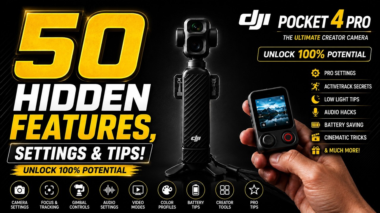 DJI Osmo Pocket 4P: 50 скрытых функций, настроек и советов!