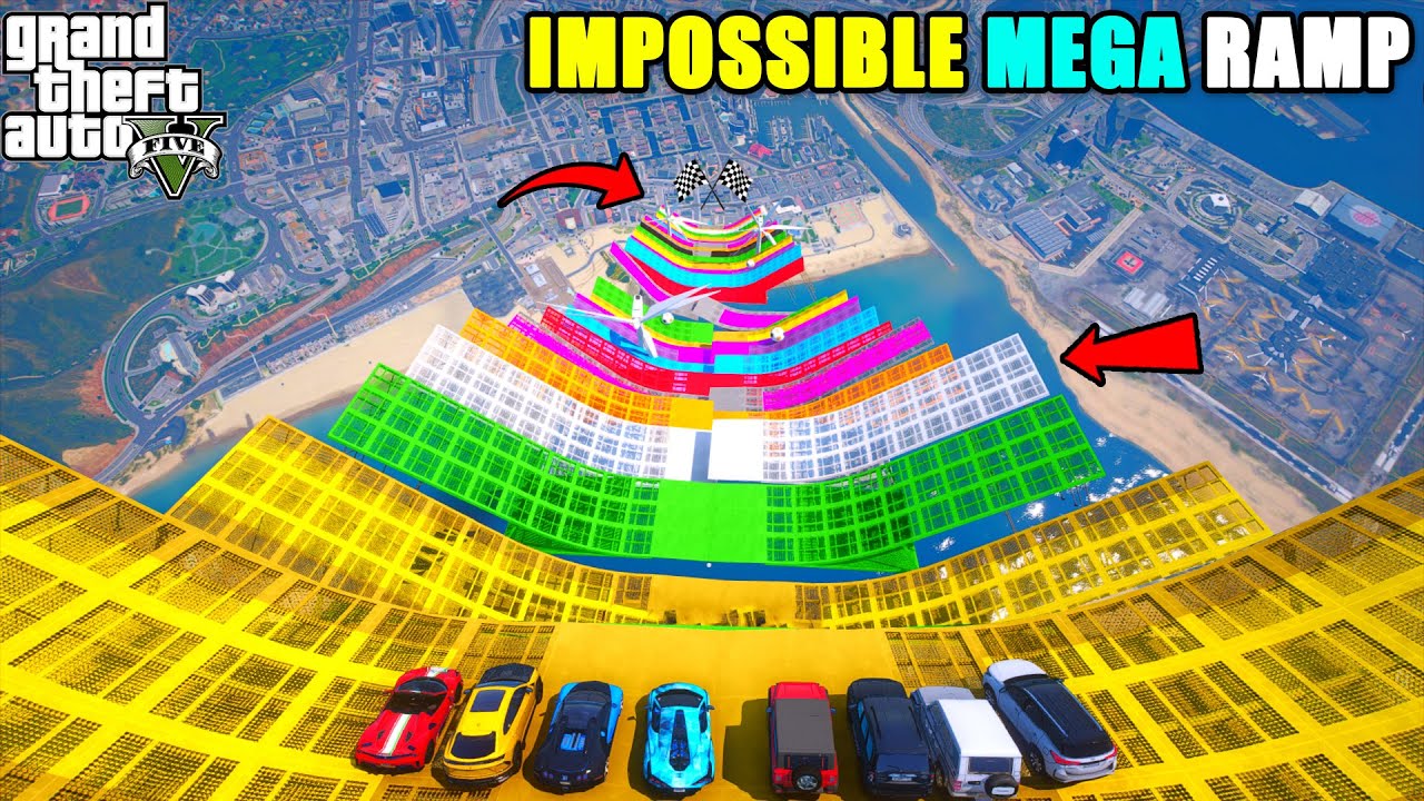 GTA 5 | INDIAN CARS VS SUPER CARS IMPOSSIBLE MEGA RAMP CHALLENGE | ANMOL GAMEX