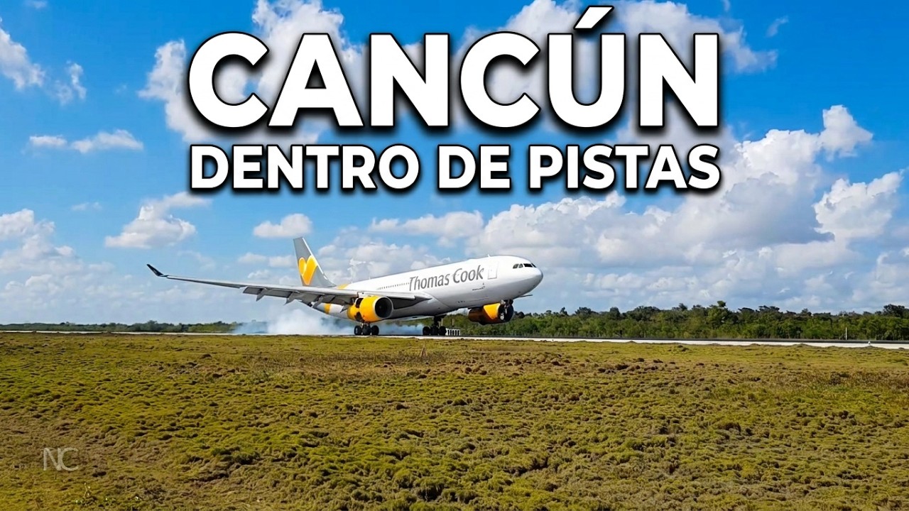 Aeropuerto de Cancún desde las Pistas
