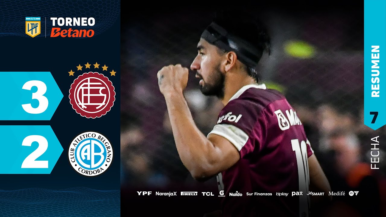 LANÚS 3 - 2 BELGRANO | Resumen del partido | 