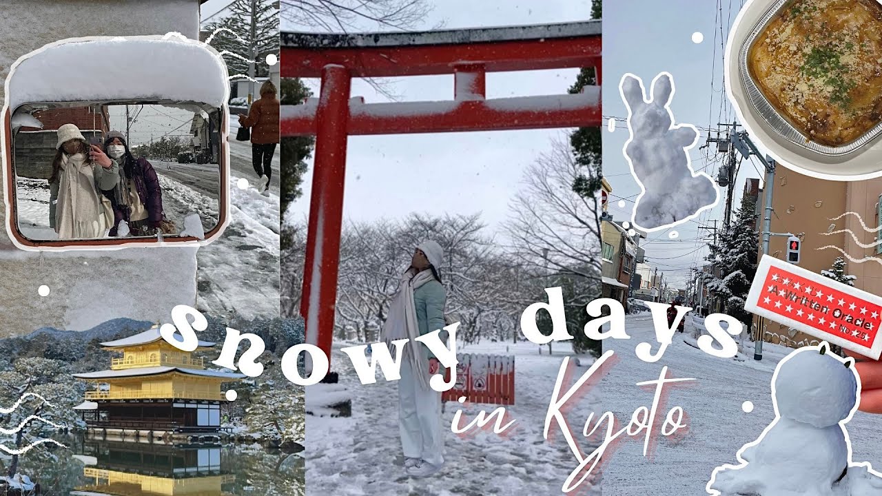 ✶❅❄︎ KYOTO in Snowy Weather VLOG / what I eat & how much I spend  in a day in JAPAN ❄︎❅✶