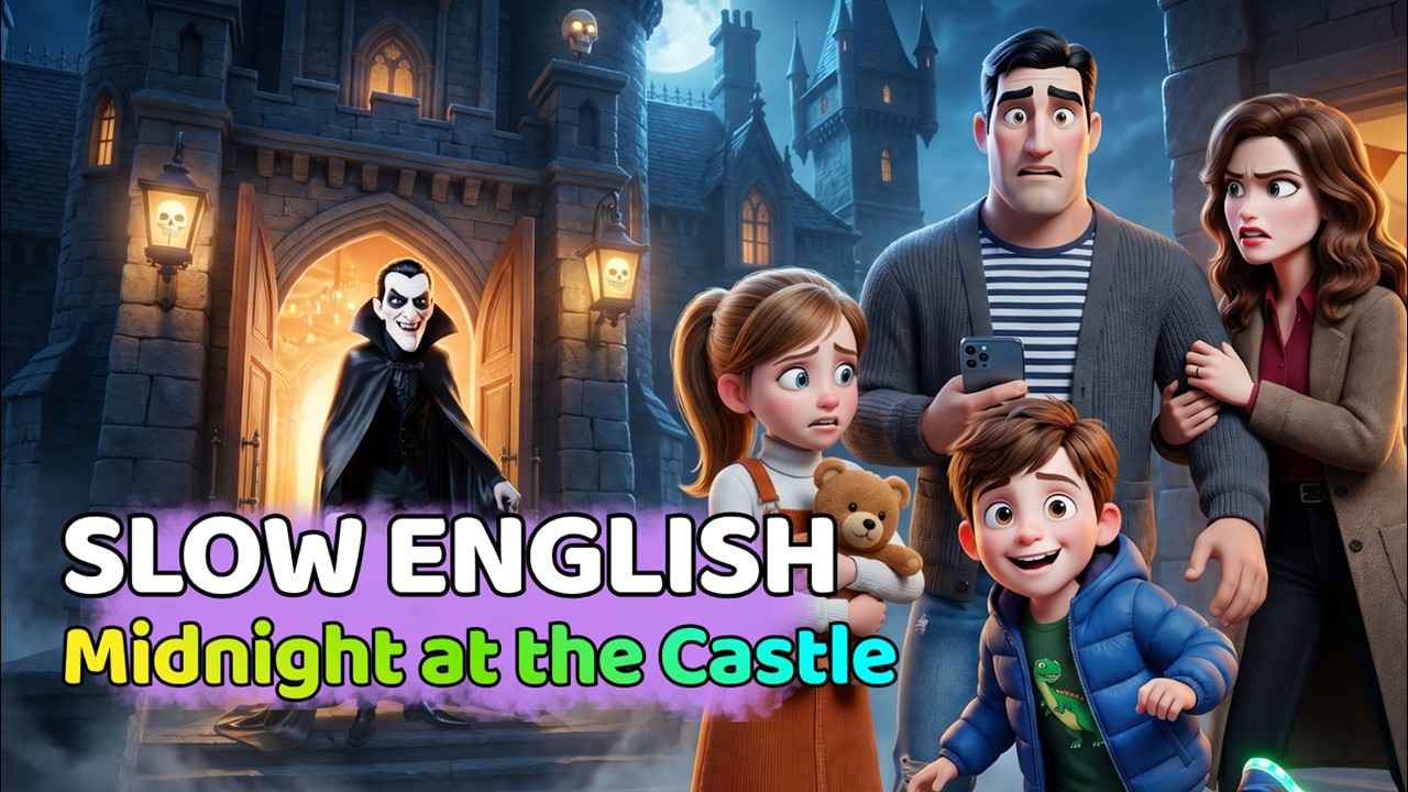 Midnight at the Castle | Easy English Listening Practice for Beginners (A1 - A2 Level)