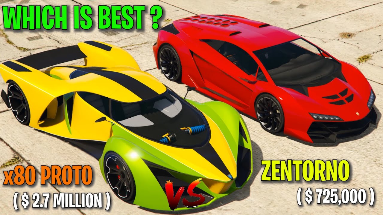 ✔️  ZENTORNO VS x80 PROTO | WHICH IS BEST CAR | GTA 5 ONLINE