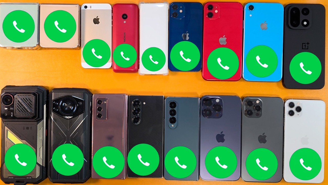 Угадайте, кто звонит? iPhone 14 Pro Max, OnePlus 15, Samsung Z Fold 6, Nokia 15O, QIN F22, iPhone 11