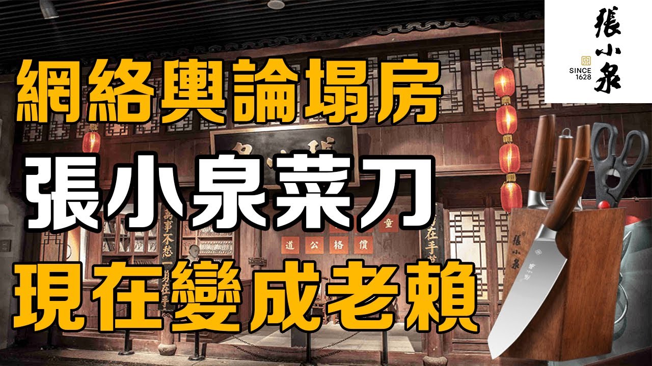 【十萬品牌故事】張小泉塌房實錘！拍蒜翻車還不夠，竟成老賴債務纏身！ （張小泉菜刀）
