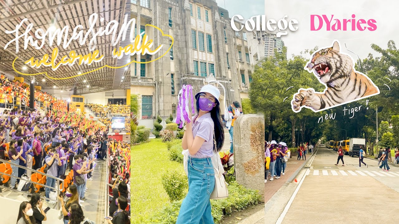 college DYaries ep.2 | Thomasian Freshmen Welcome Walk 2022! + unboxing of the new tiger 🐯