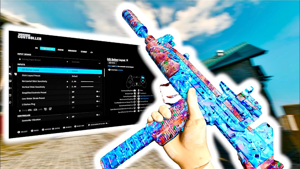 #1 PS5 Movement + Console Warzone Settings🤩🌟 (prod. Rollie)