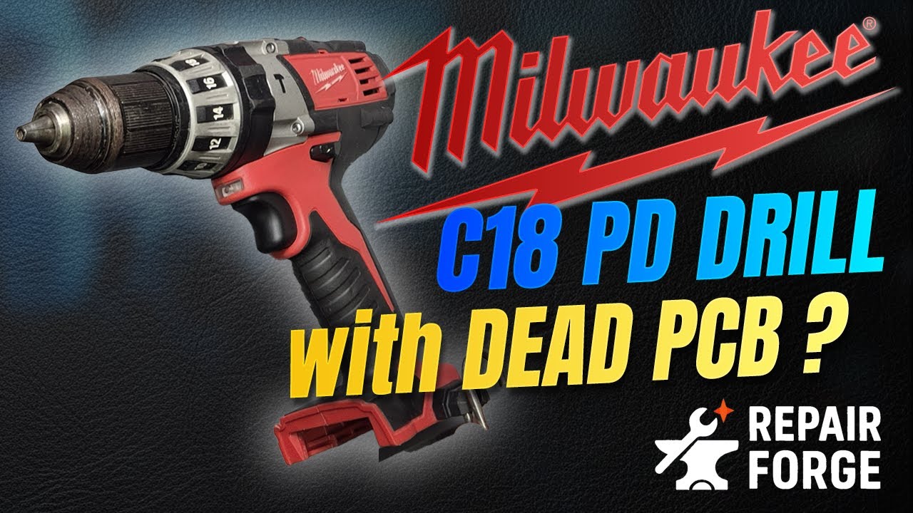 Можно ли спасти эту дрель Milwaukee C18PD (сгоревшая печатная плата)?
