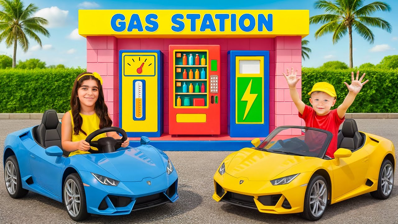 Best Kids Car Adventures - Gas Station, Car Wash & Tow Truck Stories