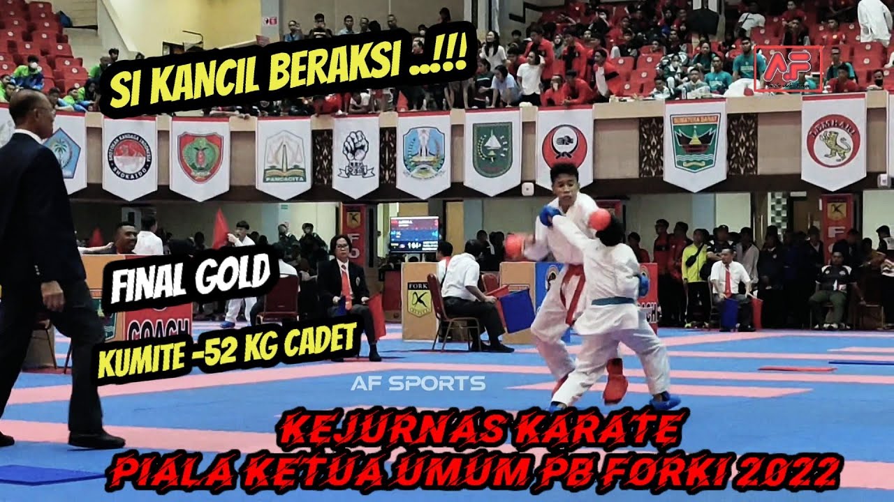 GOLD‼️ | KUMITE KADET 52 KG | D.LEXIE(SUMUT) 🆚 ARJEN (MALUKU) | KEJURNAS PIALA PB FORKI 2022 PADANG