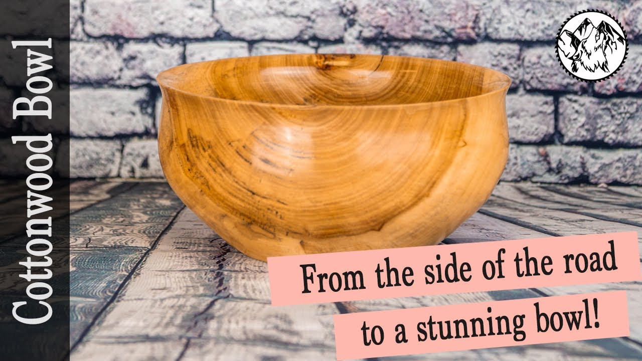 Woodturning: From log on the side of the road to a stunning bowl!