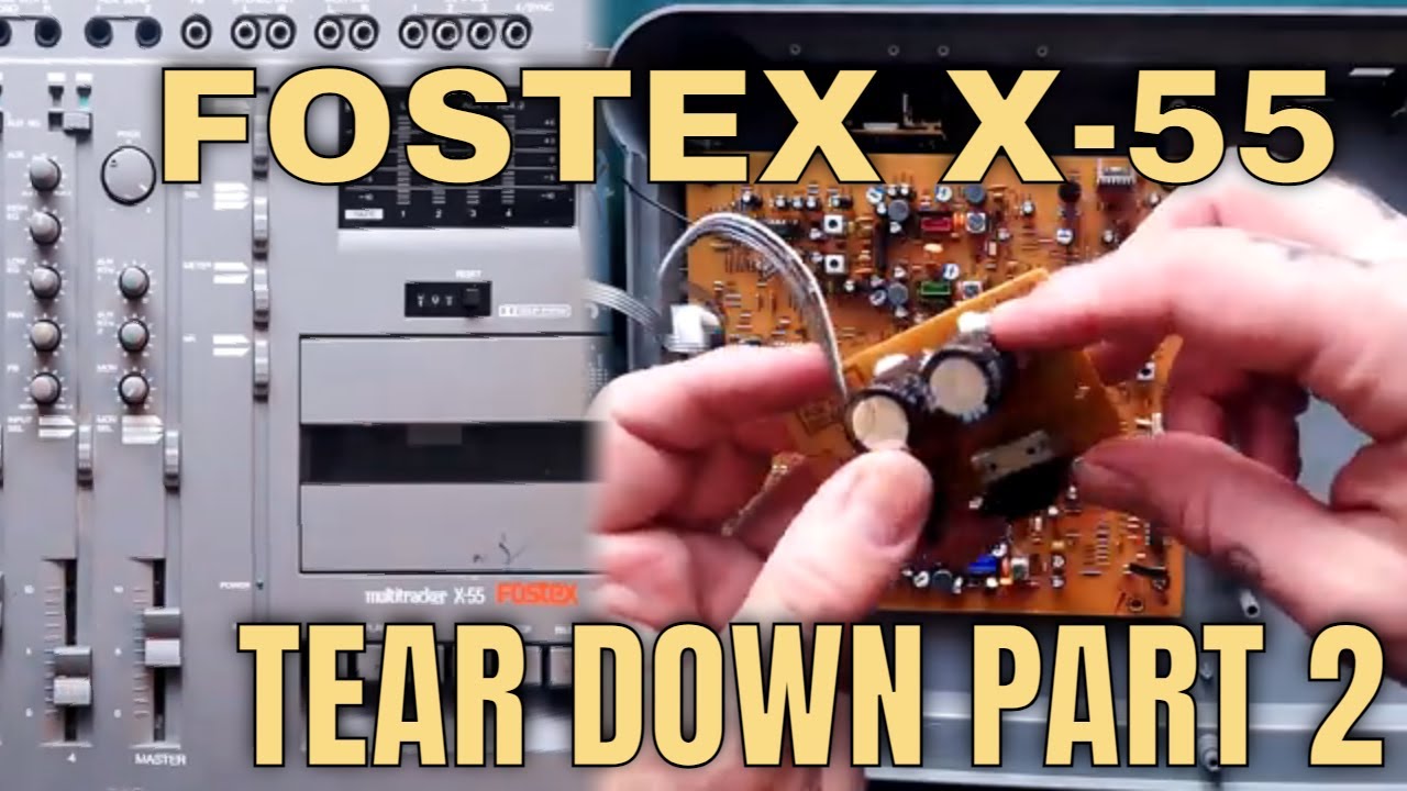 Fostex X55 | Tear Down 2 | remove PCBs for cleaning and soldering, etc