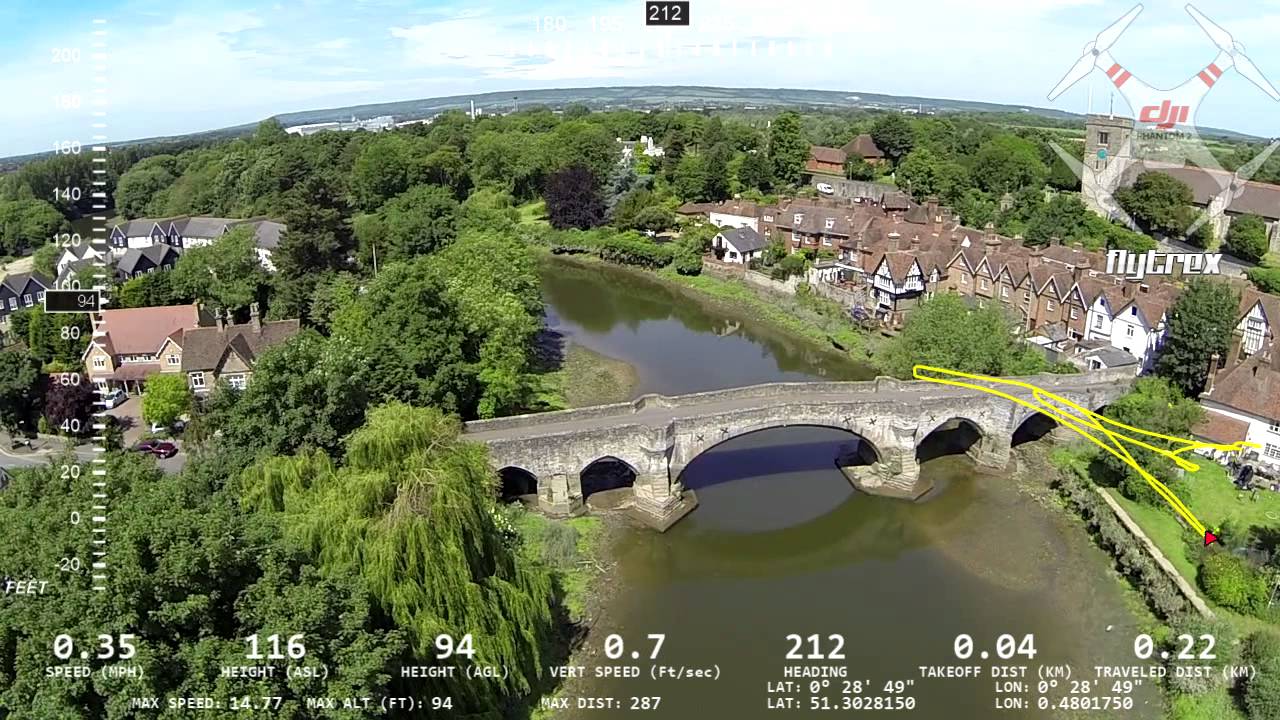 Aerial views of Aylesford Bridge