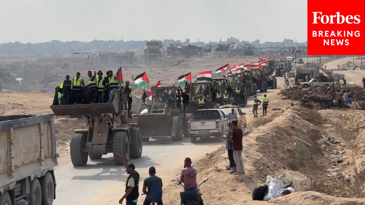 Aid Convoy Enters Gaza To Create New Camp For Displaced Palestinians