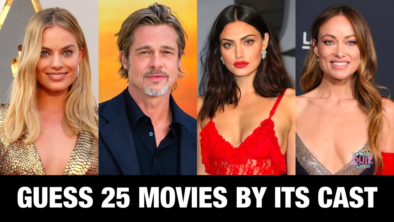 Guess the Movie by the Actors In It /  Top 25 Films Challenge / Movies Quiz Show 54