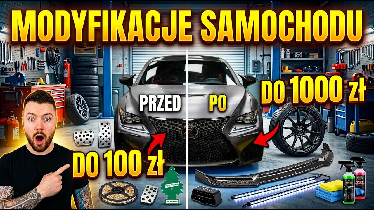 Tuning auta za grosze! 💸 𝐌𝐨𝐝𝐲𝐟𝐢𝐤𝐚𝐜𝐣𝐞 𝐨𝐝 𝟏𝟎𝟎 𝐝𝐨 𝟏𝟎𝟎𝟎 𝐳ł