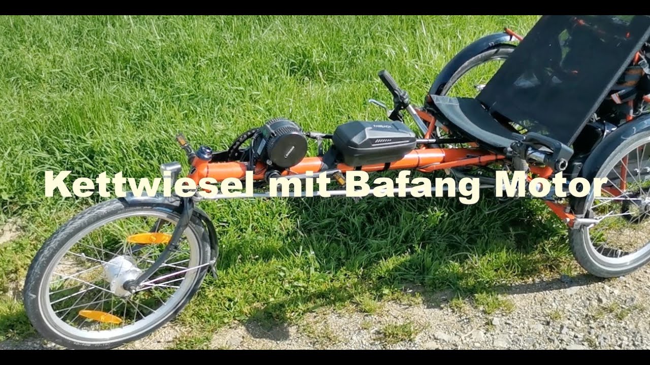 Kettwiesel / Liegerad Ausfahrt mit Bafang Mittelmotor...Neues Zugfahrzeug für den Fahrradwohnwagen?