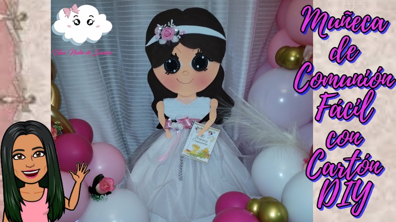 👧🏻Como hacer Muñeca de Comunión Fácil Paso a Paso DIY