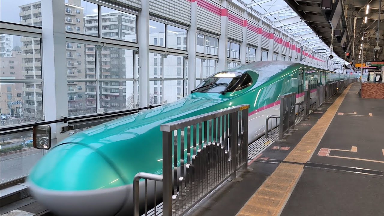 【2024/12/31 15時台·E5系新幹線】東北新幹線 福島駅14番線に入る回送電車(上り·仙台方面→東京方面)