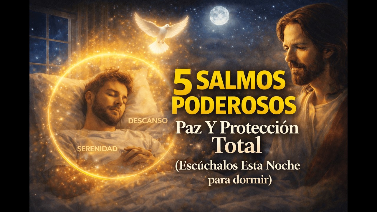 5 Salmos Poderosos | Paz y Protección Total (Escúchalos Antes de Dormir