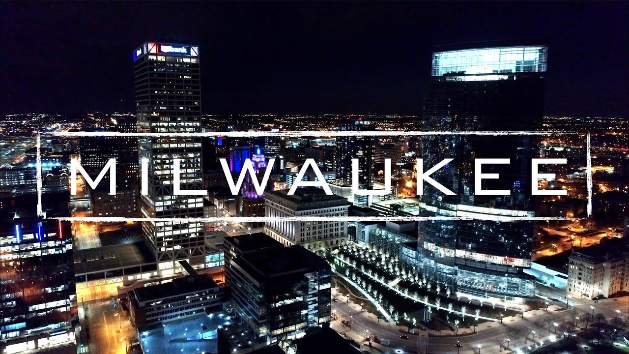 Milwaukee, Wisconsin By Night | 4K Drone Footage