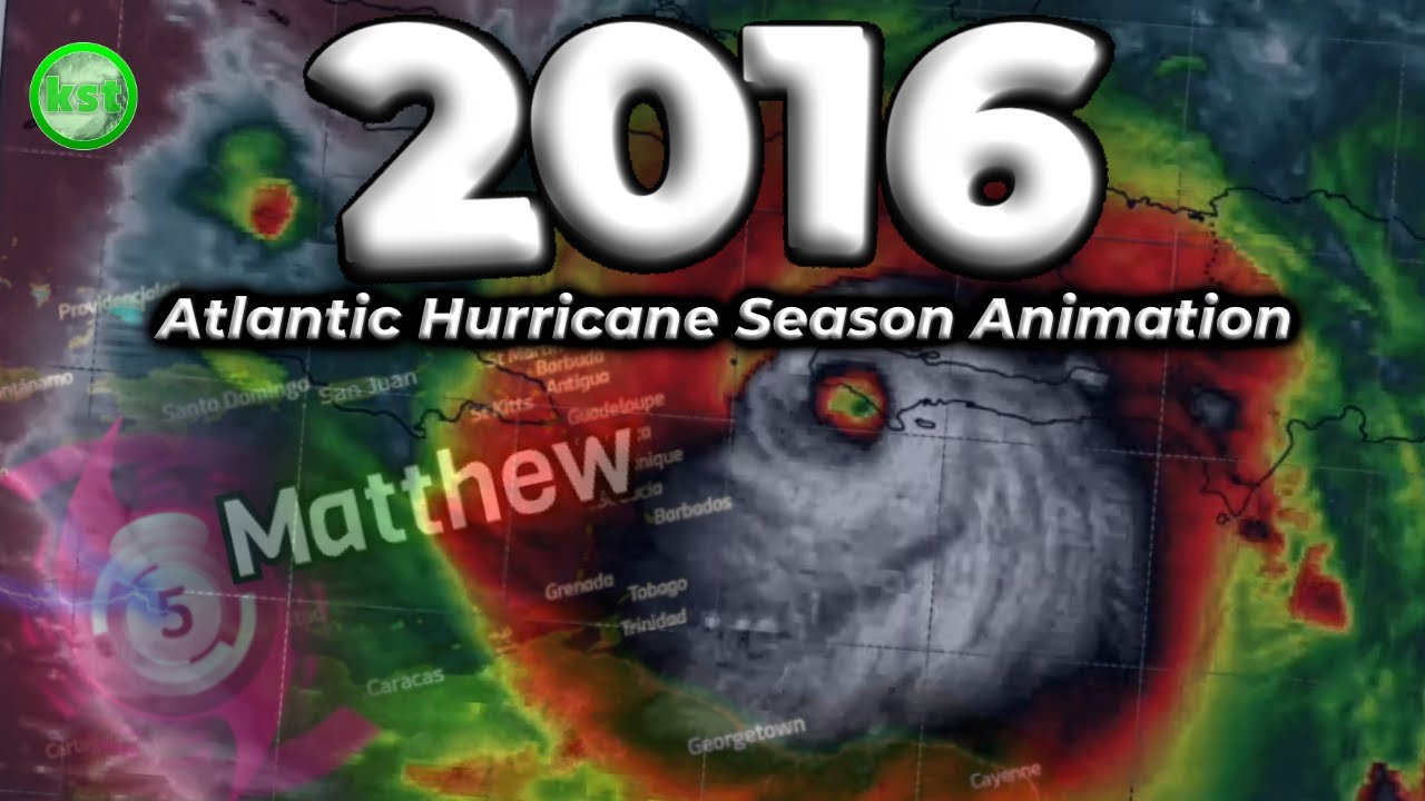 2016 Atlantic Hurricane Season Animation
