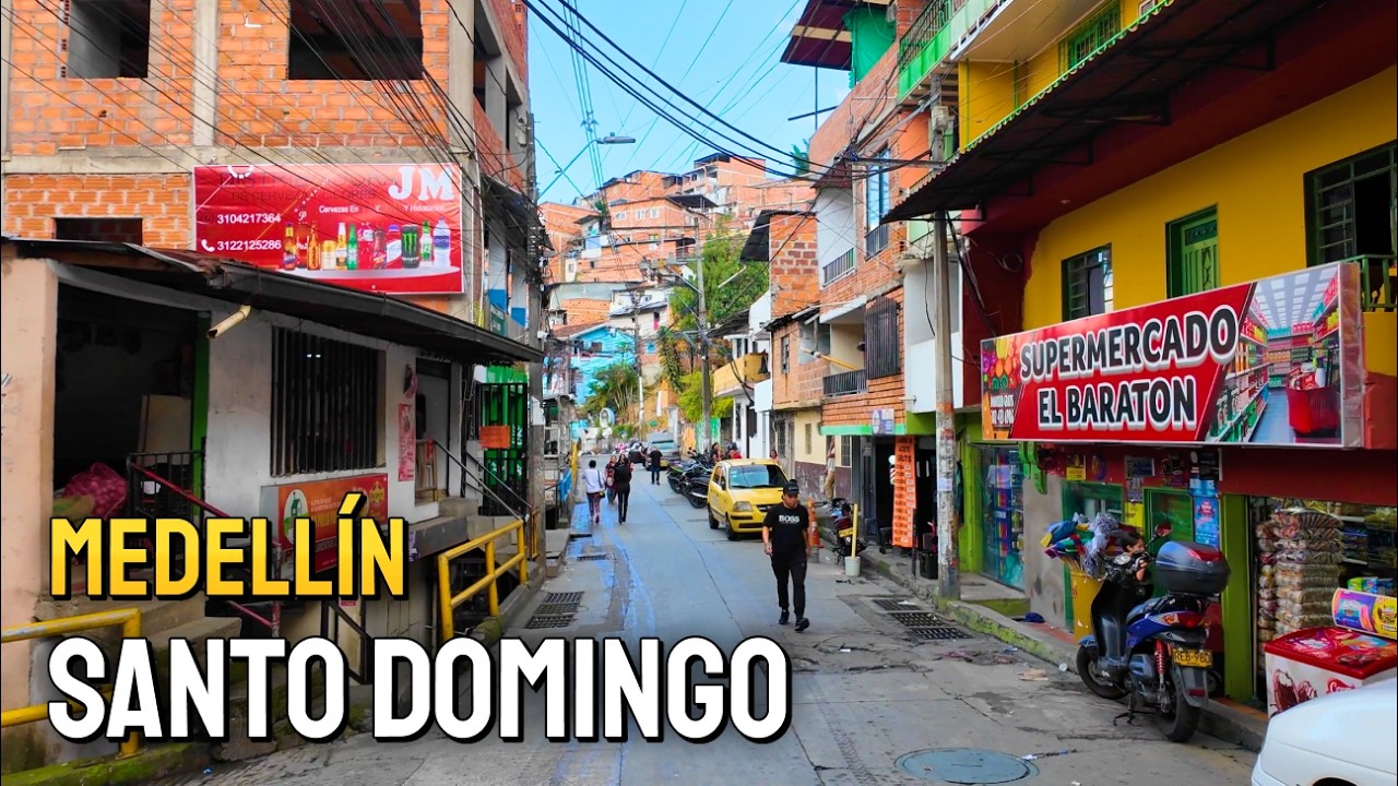 Exploring Medellín, Colombia 🇨🇴 | Santo Domingo Walking Tour 2025 | Recorrido Virtual 4K