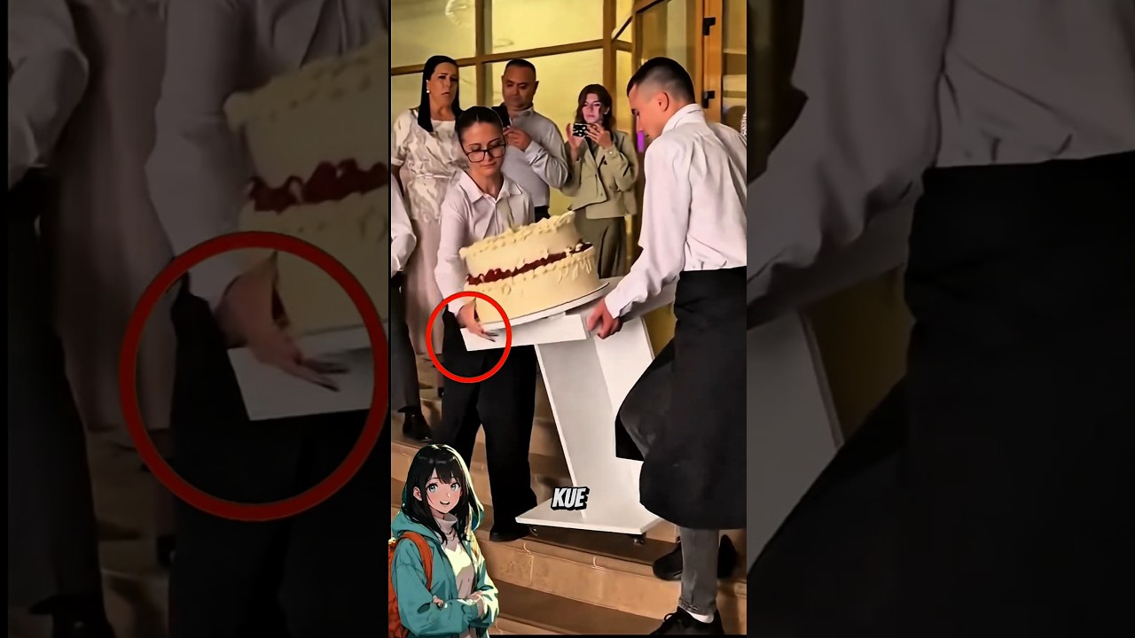 Kue Ultah Mahal Jatuh‼️Semua Panik, Tapi Wanita Ini tetap Senyum 🎂