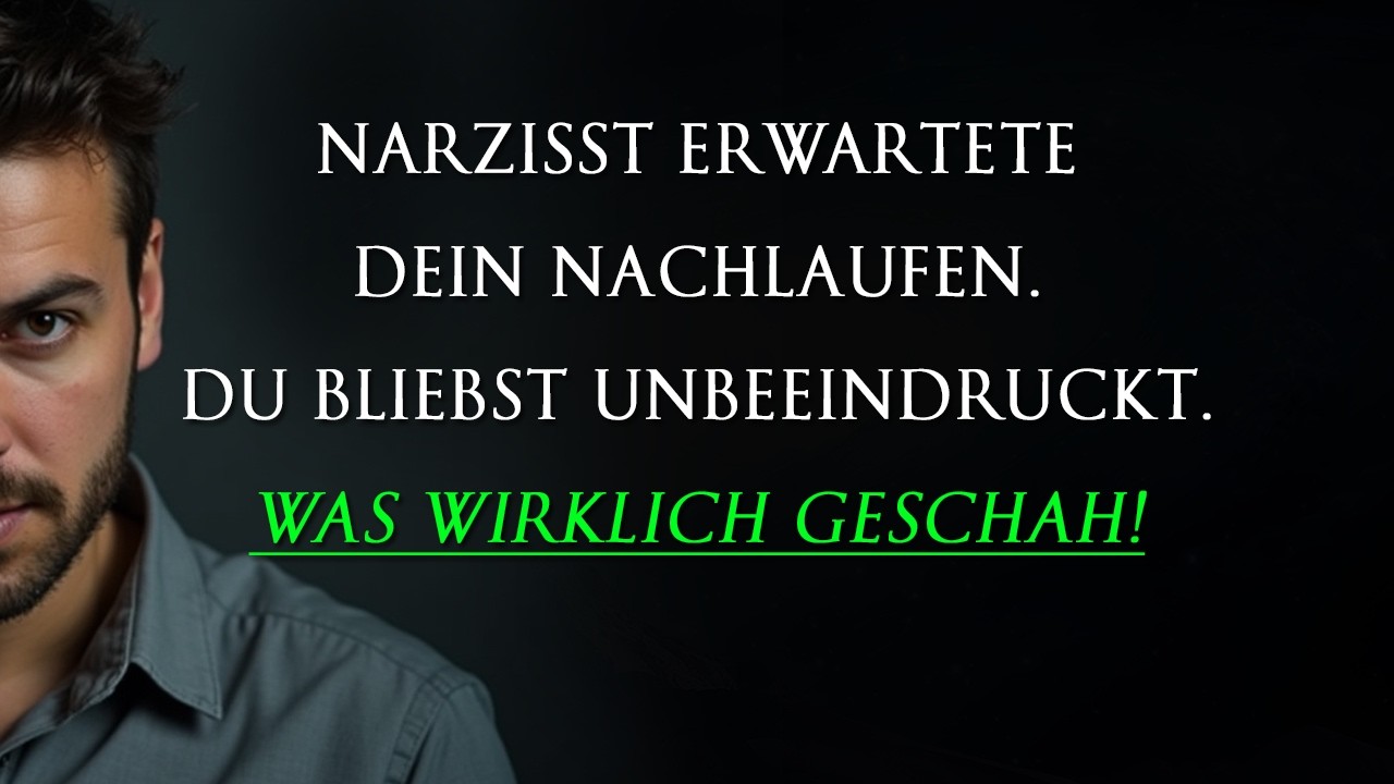 Der Narzisst erwartete, dass Sie ihn jagen. Als Sie es nicht taten, änderte sich alles | Narzissmus