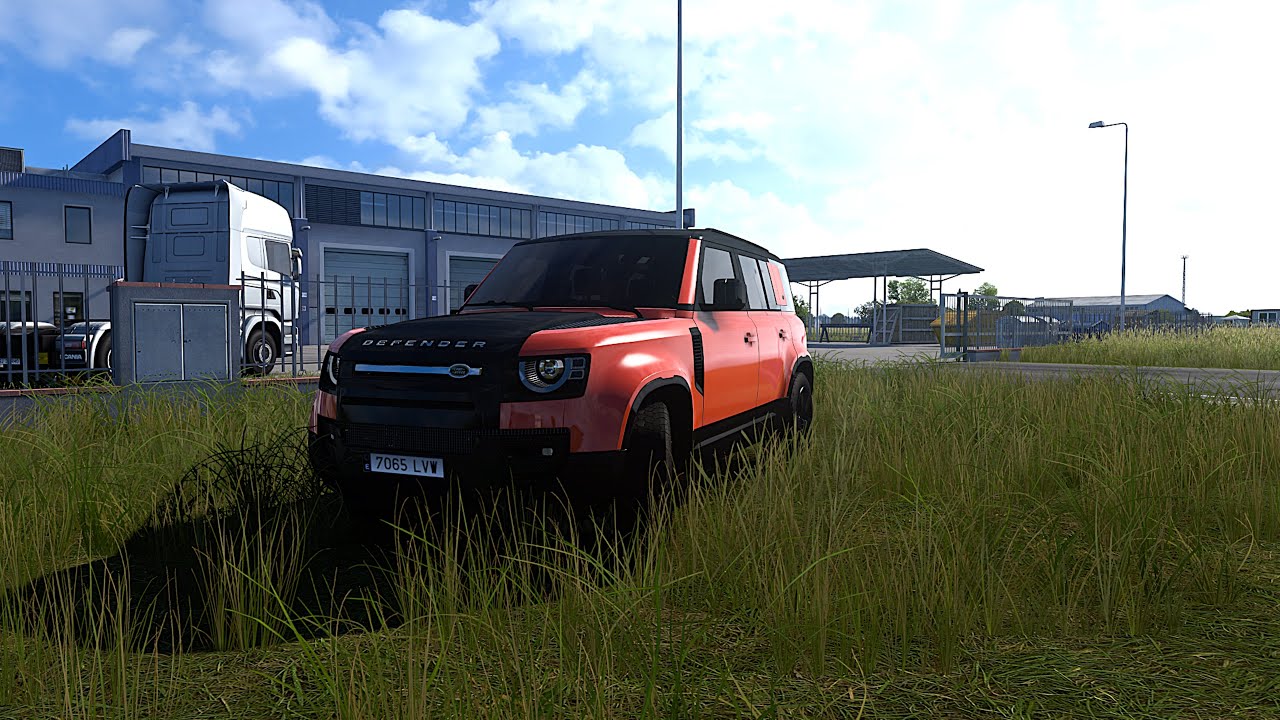 Realistic Car Driving - Land Rover Defender  - Euro Truck Simulator 2 1.57
