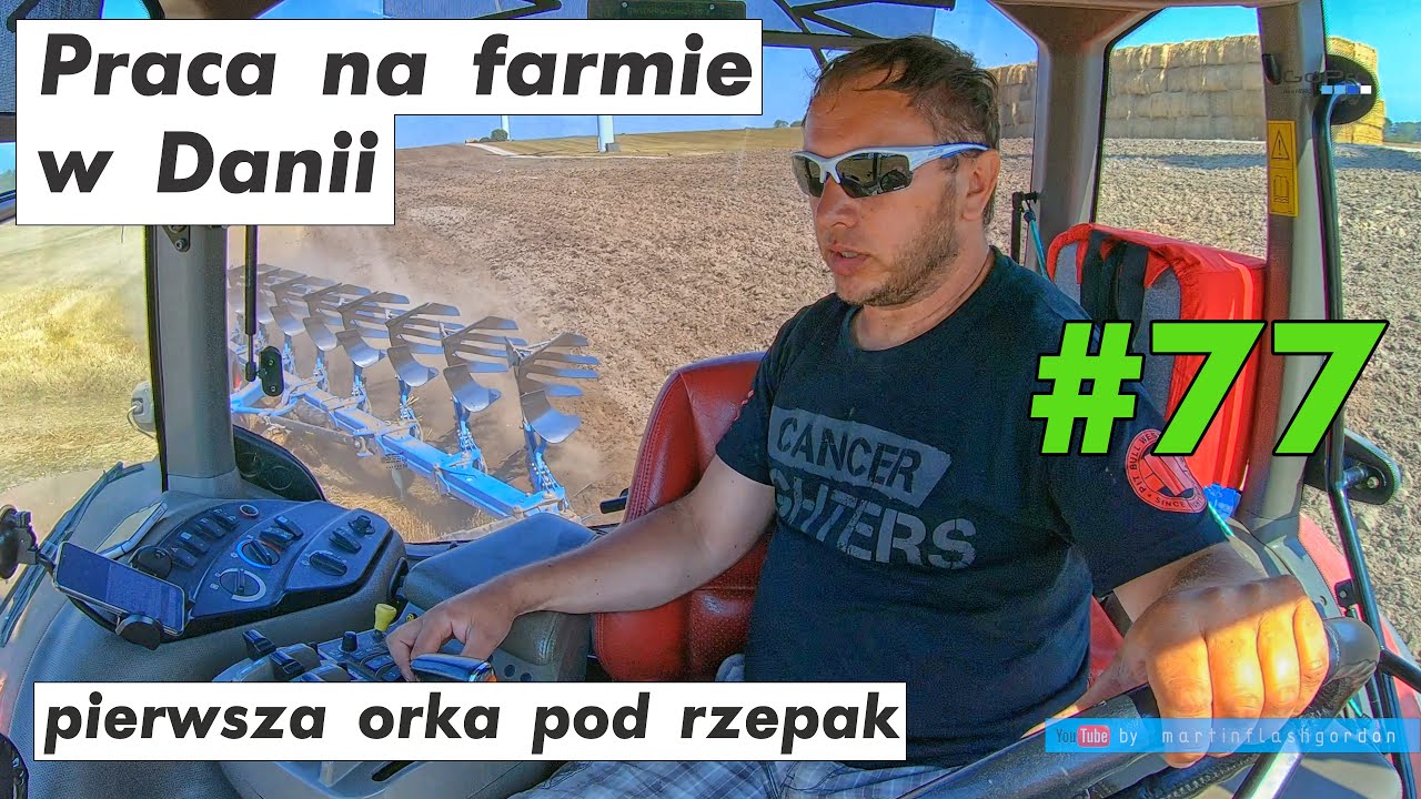 Praca na farmie w Danii #77 | Work on the farm in Denmark #77 plowing orka