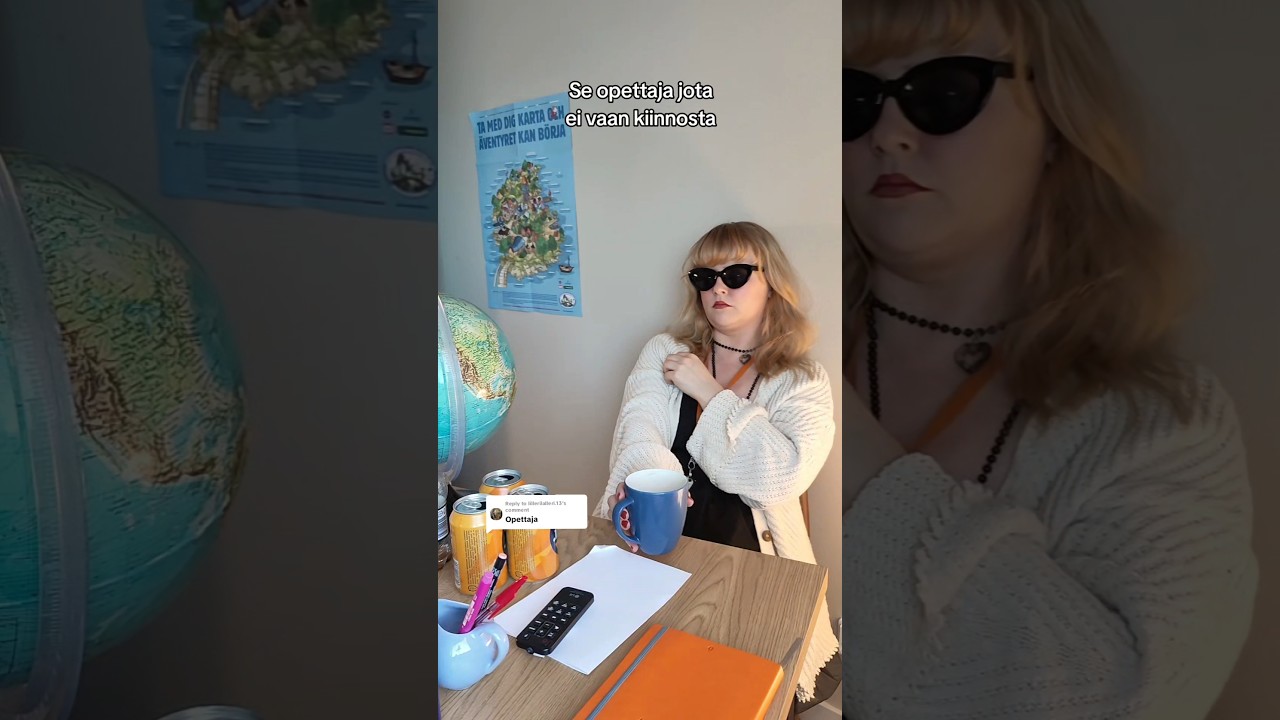 Se opettaja jota ei vaan kiinnosta💤#huumori #sketsi