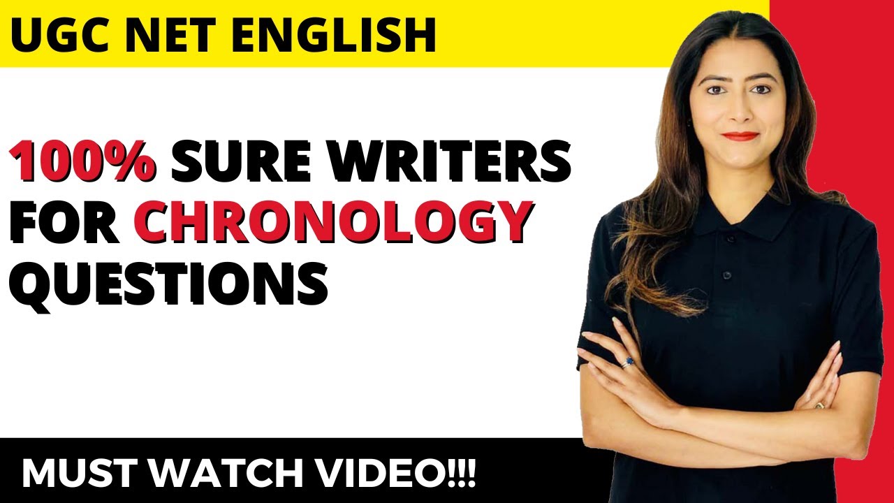 Most Important Chronology Writers || NTA UGC NET English Literature - Sunaina Jethani