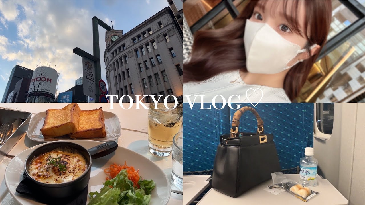 【tokyo vlog】名古屋⇄東京🗼日帰りvlog🤍｜遅めのランチ🍴.GINZA SIX