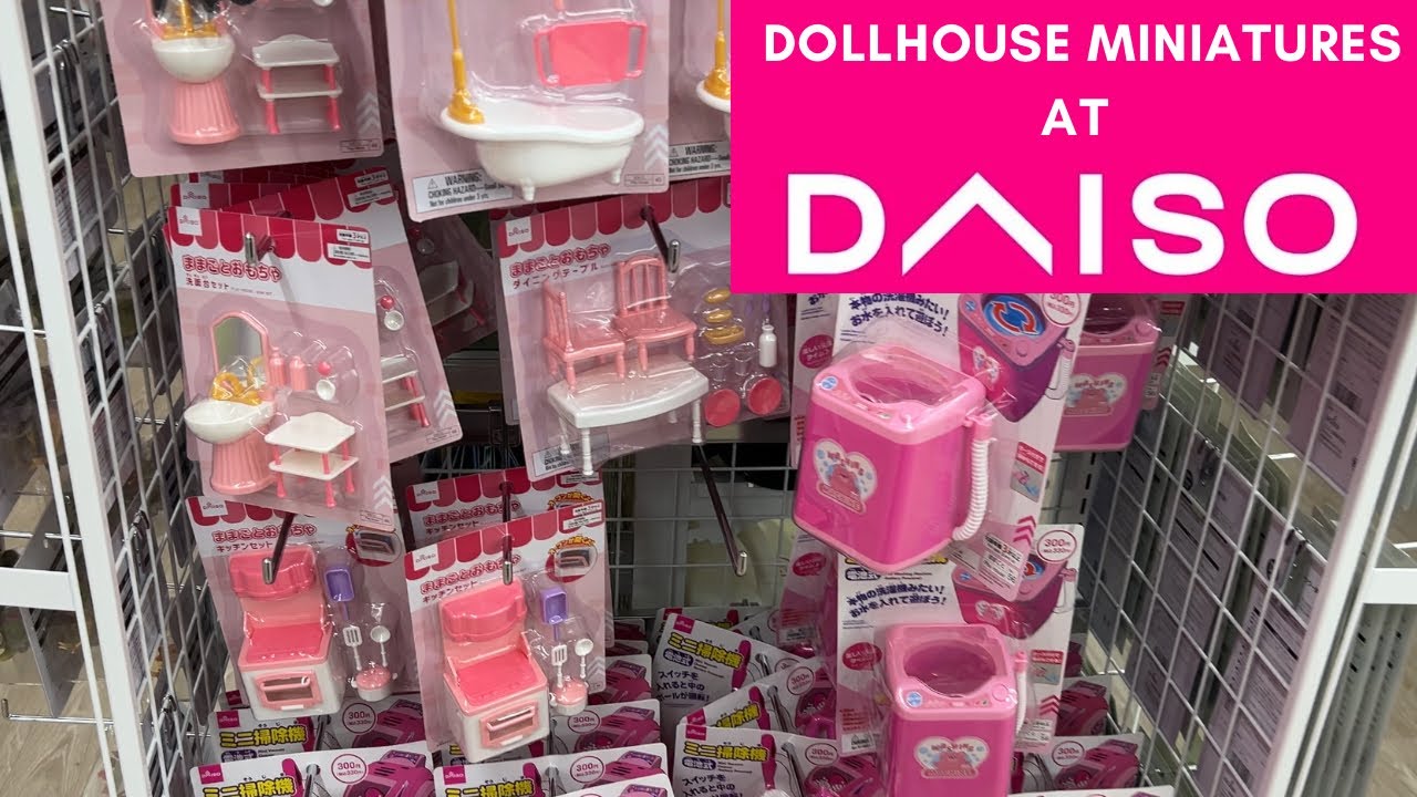 Найти миниатюры кукольных домиков на DAISO — Shop With Me — Товары для творчества