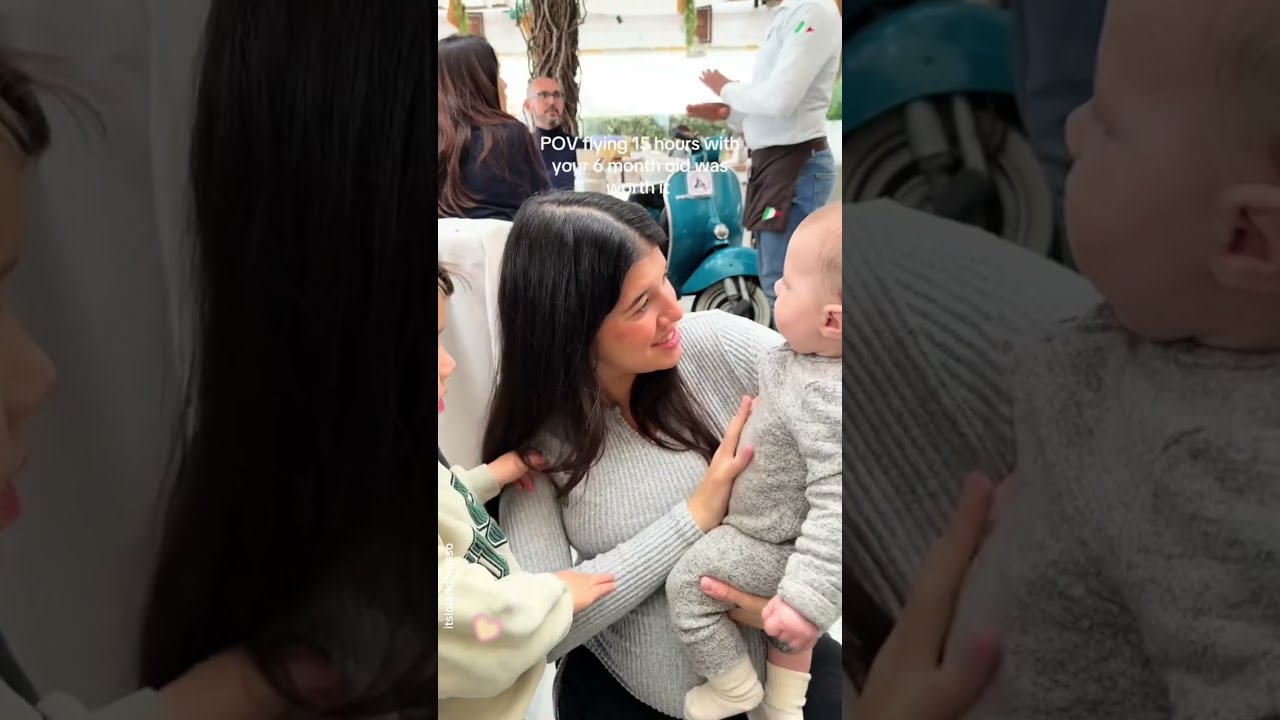 Traveling with baby on plane 🥰Happy Babies Kidz View 💕 #happybabieskidzview