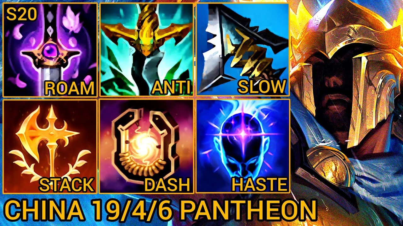 Pantheon MVP Jungle S Rating 19/4/6 - China Wild Rift New Meta Build & Runes By Tiarty