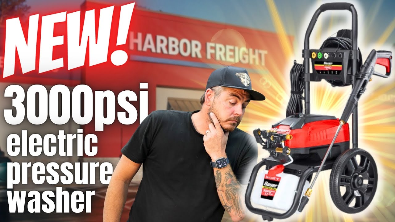 NEW! Bauer 3000psi Electric Pressure Washer at Harbor Freight