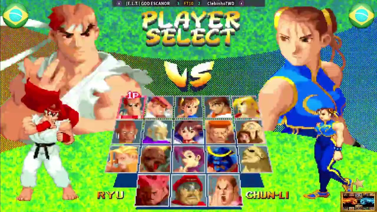 Street Fighter Alpha 2 E L T  GOD ESCANOR Vs ClebinhoTWD🎮⏰16 09 2025⏰